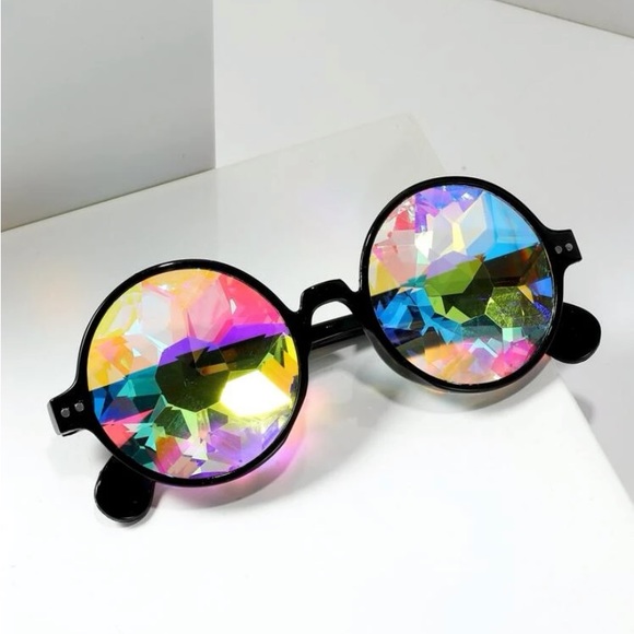 Rainbow Crystal Kaleidoscope Refraction Glasses Spectacles Unisex - Picture 8 of 14